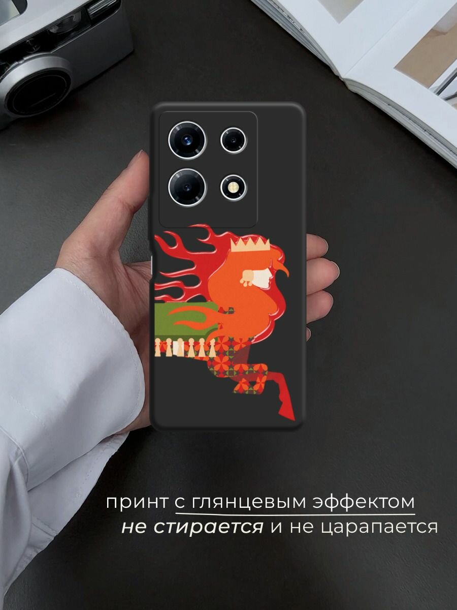 Чехол на Infinix Note 30 VIP / Инфиникс Нот 30 VIP с принтом Девушка лошадь 2 — фото 1