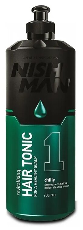 NISHMAN Восстанавливающий тоник для волос Hair Tonic Chilly, 200 г, 200 мл