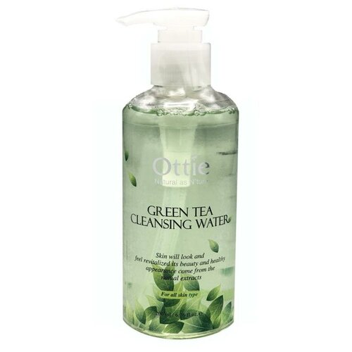 Очищающая вода для снятия макияжа с зеленым чаем Ottie Green Tea Cleansing Water 200ml