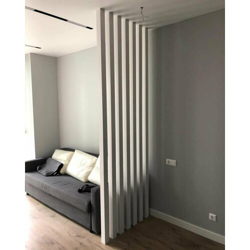 Реечная перегородка из Сосны 70х70мм