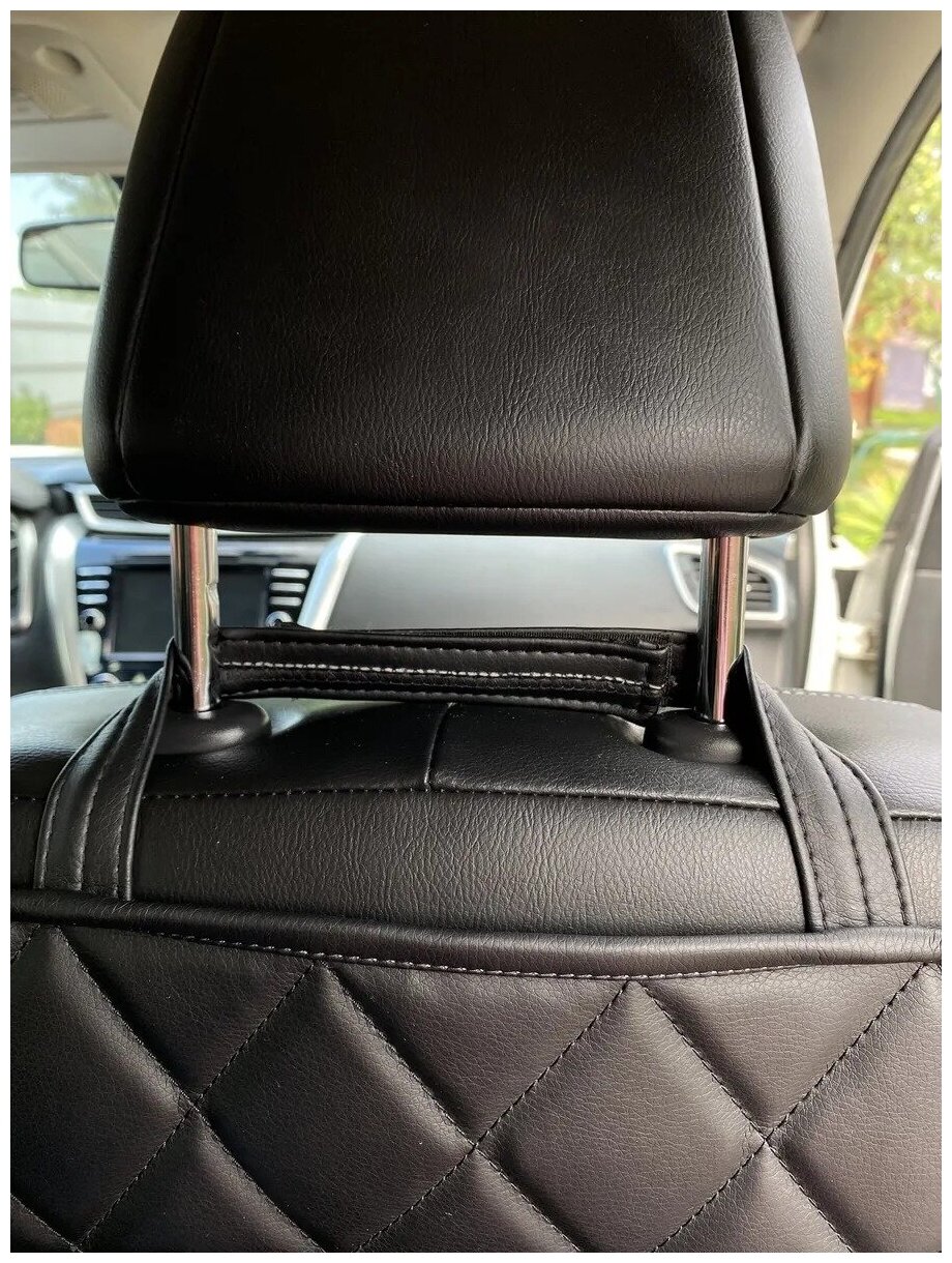 Защитная накидка на спинку сиденья с карманами, Carstoris (Цвет: черный)