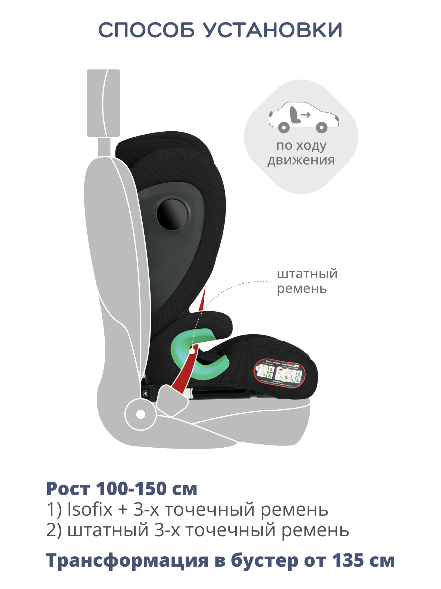 Автокресло INDIGO DEFENDER I-SIZE ISOFIX