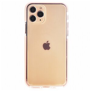 Чехол накладка iPhone 11 Pro 5.8" Gurdini силикон противоударный розовый