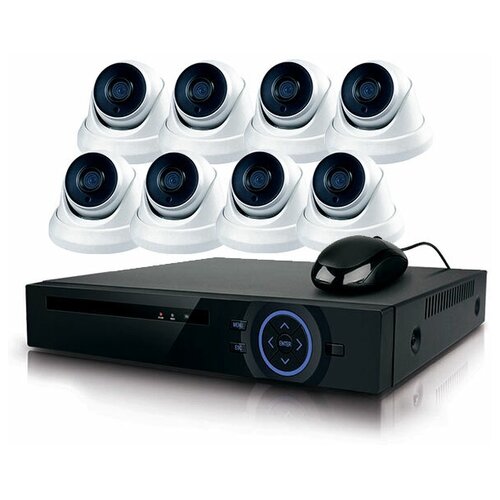 фото Комплект видеонаблюдения ip ps- link kit- a508ip- poe 8 камер для помещения 5мп ps-link