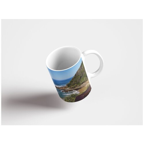 фото Кружка "солнечный берег, квинсленд австралия, пляж для серфинга 320 мл. белая lotsprints