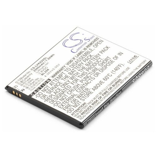 Аккумулятор для телефона Lenovo S920 IdeaPhone (BL208) аккумулятор li ion 11 1v 2000mah 2х пиновый 110мм орбиган