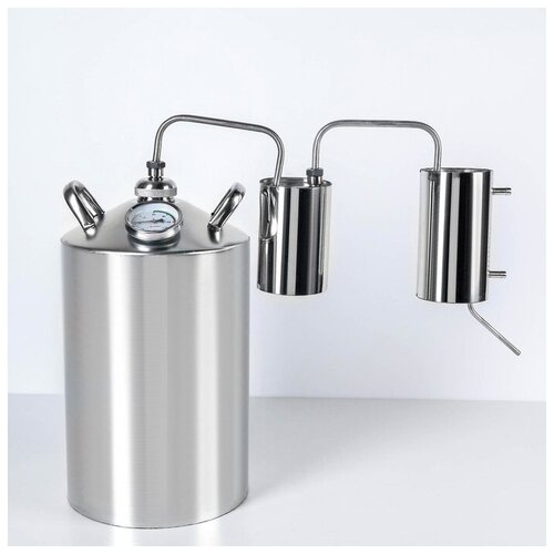 Дистиллятор Разборный 12 л горло 40 мм с термометром ручки микс деревометалл 962900₽