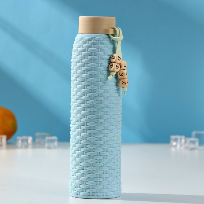 Бутылка для воды стеклянная «Леди», 360 мл, h=21 см, цвета микс