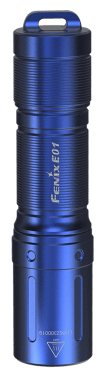 Фонарь светодиодный Fenix E01 V2.0, синий, 100 лм