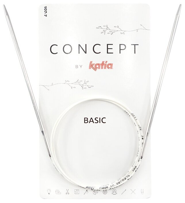 Спицы круговые супергладкие CONCEPT BY KATIA Basic N3,25, 50 см