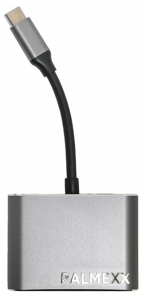 Адаптер-переходник PALMEXX 4в1 USB-C (Type-c) to HDMI+VGA+USB3.0+USBC