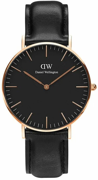 Наручные часы Daniel Wellington, золотой, черный