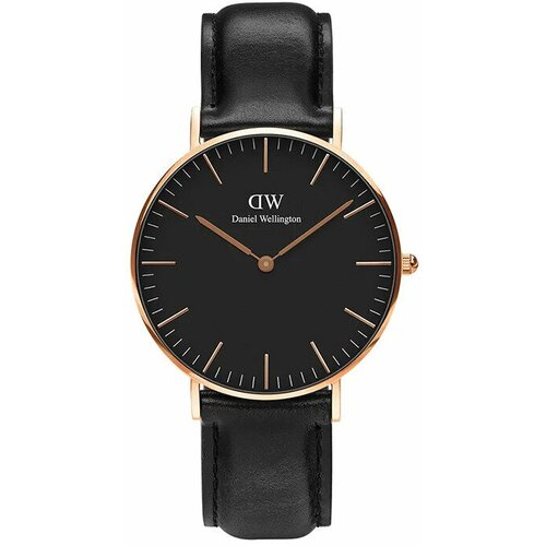 фото Наручные часы daniel wellington шведские кварцевые женские часы daniel wellington dw00100139 с гарантией, золотой, черный