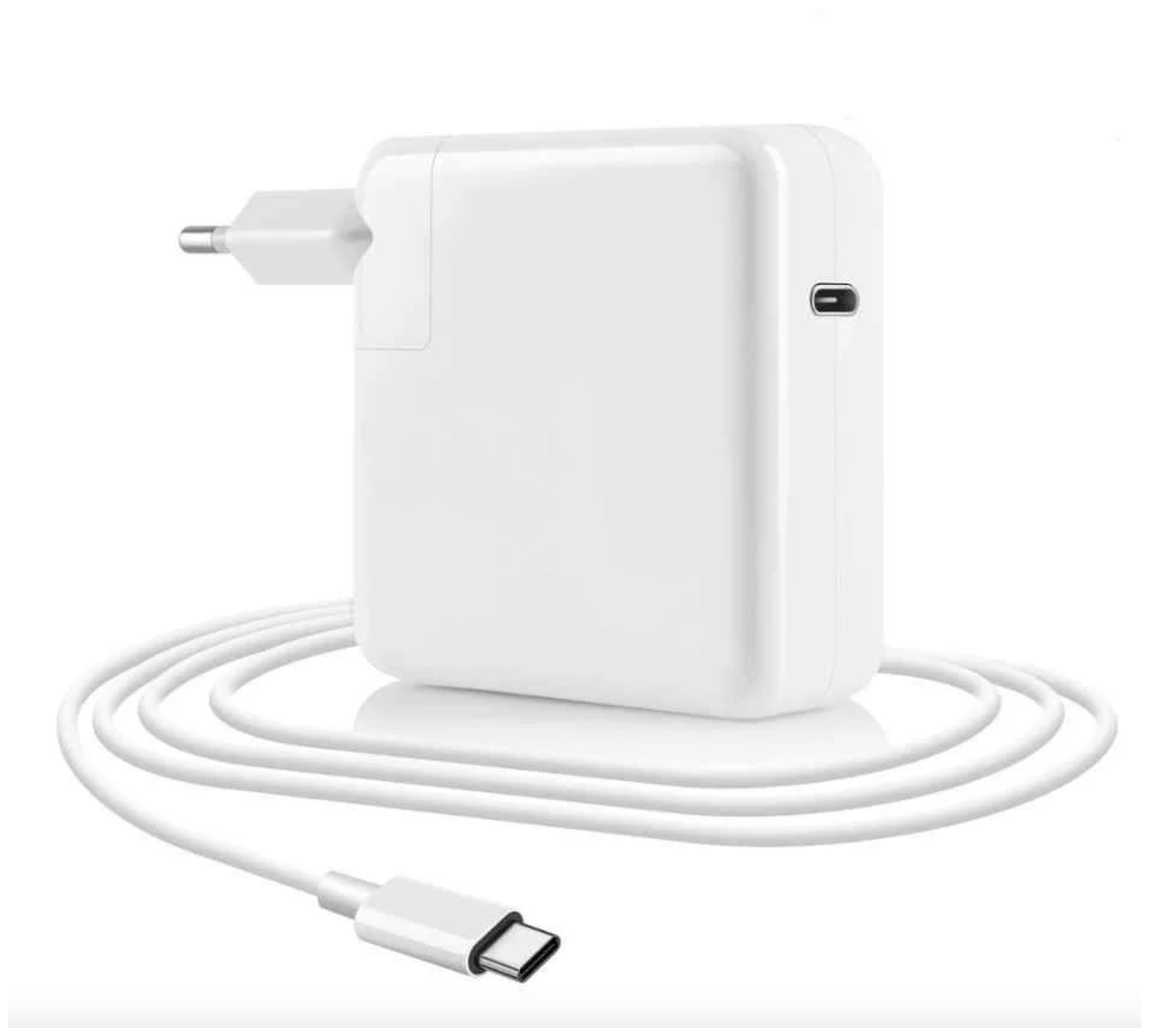 Блок питания быстрая зарядка для ноутбуков USB-C + кабель 1,8 м, 90 Вт, 4.45А, PD 3.0, KS-is