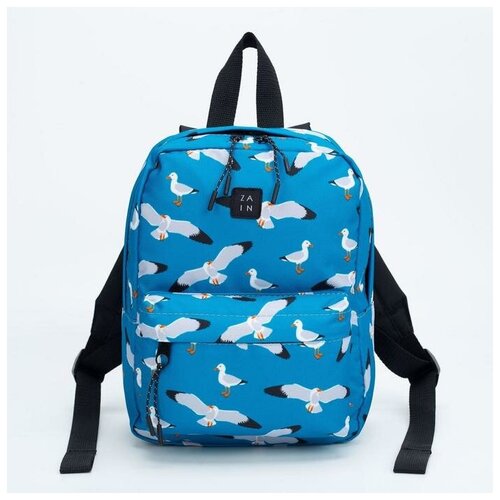 фото Рюкзак, отдел на молнии, наружный карман, цвет голубой zain