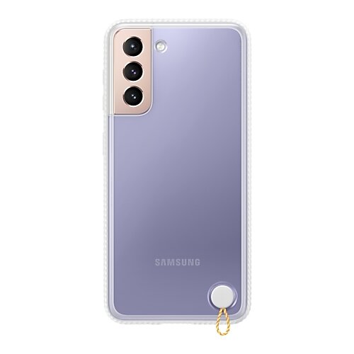 фото Чехол-накладка samsung ef-gg991 для galaxy s21 прозрачный/белый
