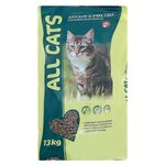 ALL CATS Сухой корм All cats для взрослых кошек, 13 кг - изображение