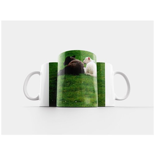 фото Кружка "овец, шерсть, трава" 320 мл lotsprints
