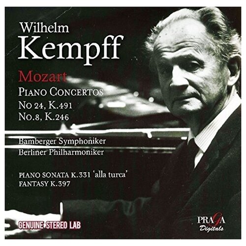 Компакт-Диски, Harmonia Mundi, WILHELM KEMPFF / BAMBERG SYMPHONIKER BERLIN PHILHARMONIC ORCHESTRA / FERDINAND LEITNER - Mozart: Piano Concertos No. 8  & 24/Wilhelm Kempff  & Bamberg Symphoniker Berlin Philharmonic Orchestr (CD)