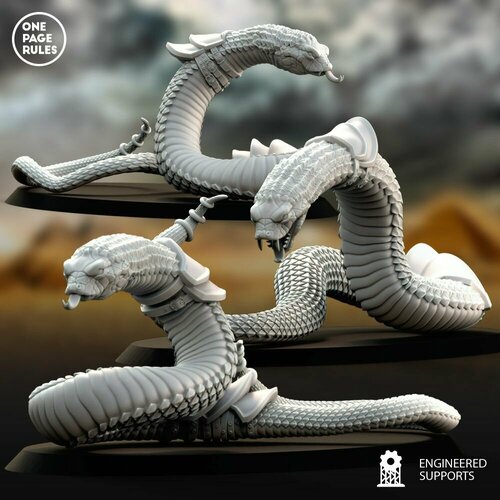 Warhammer Fantasy Tomb Kings Great Snakes/ Набор фигурок для Warhammer Цари гробниц Великие Змеи warhammer fantasy tomb kings skull catapult набор фигурок для warhammer цари гробниц катапульта