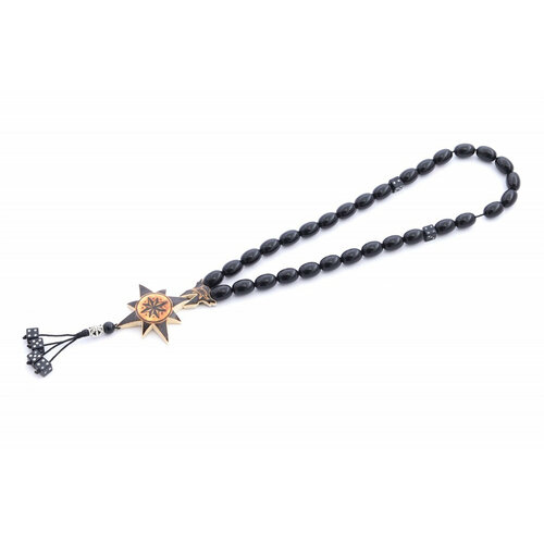 Четки Беркутов К., натуральная кость, размер 36 см, желтый, черный