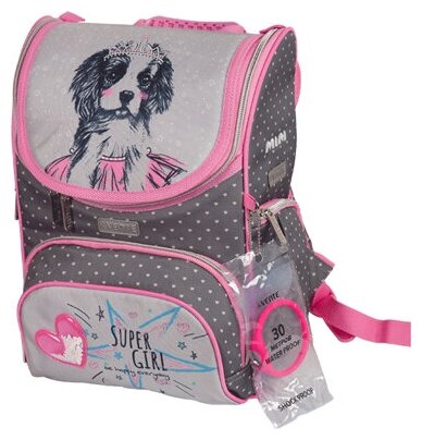 Ранец "deVENTE. Mini. "Dog Princess" школьный жесткий 35x26x20 см, вес 800 г, 1отд. 7030115