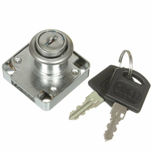 Замок накладной мебельный Trodos 338 301002 авто запирание хром 388₽