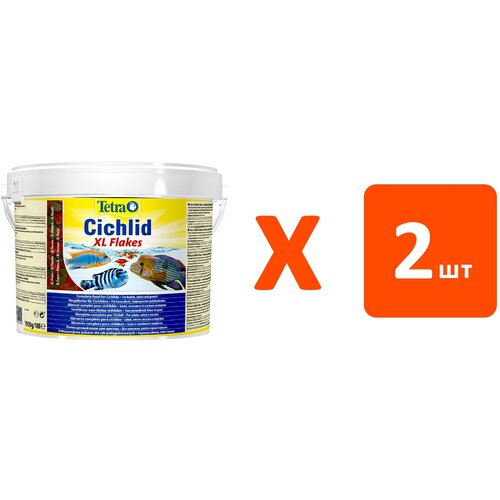 TETRA CICHLID XL FLAKES корм хлопья для всех видов цихлид (10 л х 2 шт)