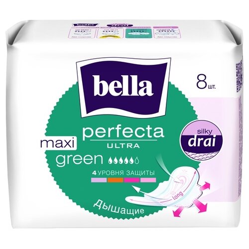 Прокладки женские bella Perfecta Ultra Maxi Green, 16 шт.