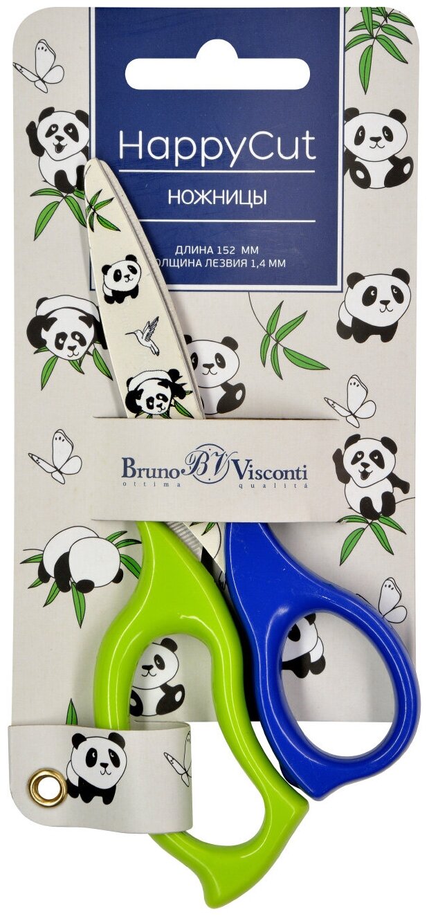 Ножницы Bruno Visconti , детские,13.7 см, 4 вида, с принтом, HappyCut, Арт. 60-0033/03. Цена за 1 шт.
