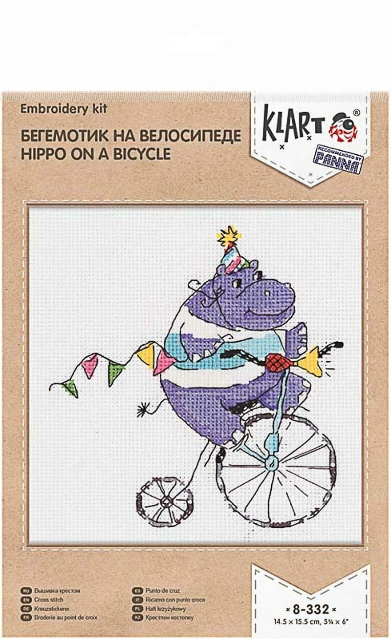 8-332 Бегемотик на велосипеде Кларт - фото №2