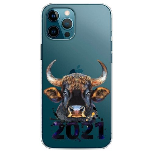 фото Силиконовый чехол "год быка" на apple iphone 12 pro max / айфон 12 про макс case place