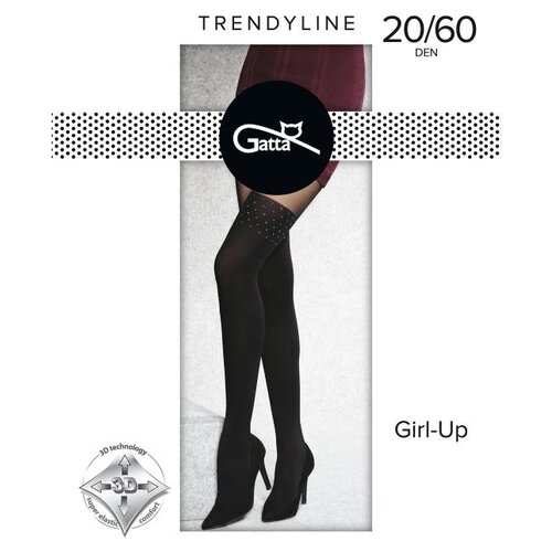 Колготки  Gatta Girl up 34, 60 den, размер 2, черный