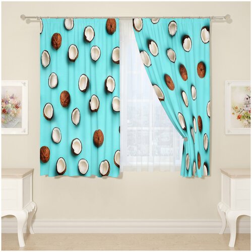 Сирень Фотошторы Kokosy Цвет: Бирюзовый