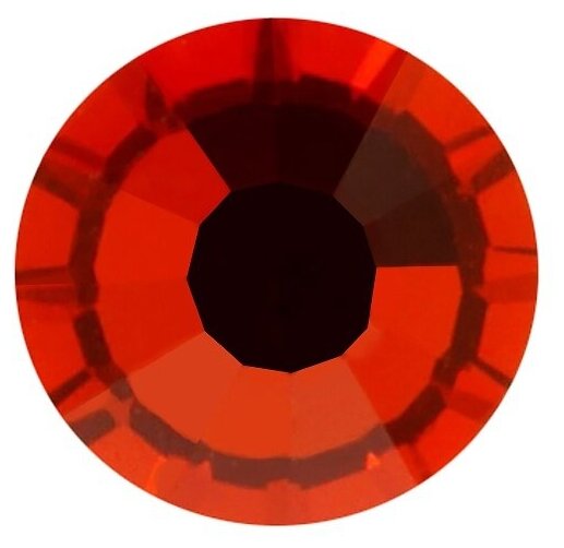 Стразы клеевые PRECIOSA цветные, 2,7 мм, стекло, 144 шт, в пакете, оранжевый (438-11-612 i)