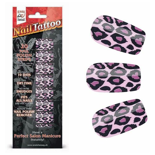 фото Набор лаковых полосок для ногтей фиолетовый леопард nail foil (цвет : фиолетовый) (артикул : ef-nt04) erotic fantasy