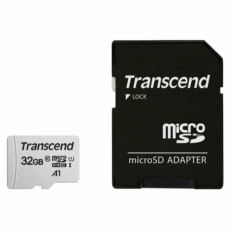 Карта памяти TRANSCEND 300S-A microSDHC 32GB TS32GUSD300S-A, официальная гарантия — фото 1