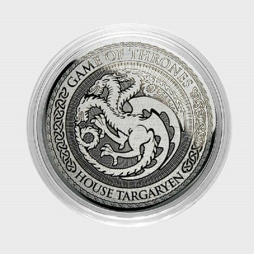 Монета 25 рублей Герб Таргариенов Игра престолов game of thrones house targaryen fire breathing dragon mark wall hanging bar bedroom living room decor style