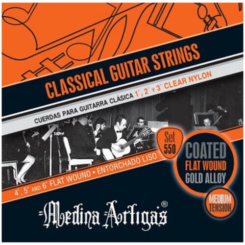Комплект струн для классической гитары Medina Artigas Naranja 550