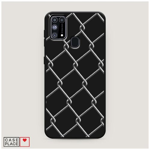 фото Чехол силиконовый матовый samsung galaxy m31 сетка case place