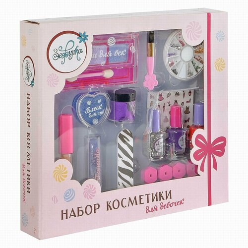 Набор детской косметики ABtoys Зефирка, Будь ярче, R&B (K-0014-3)