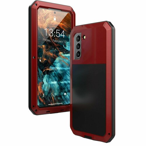 Ударопрочный чехол LunaTik Taktik Extreme для Samsung Galaxy S21, цвет Satin Red ударопрочный чехол lunatik taktik extreme для samsung galaxy note 10 цвет jet black