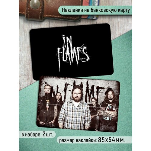 Наклейки на банковскую карту In Flames Стикеры рок музыка