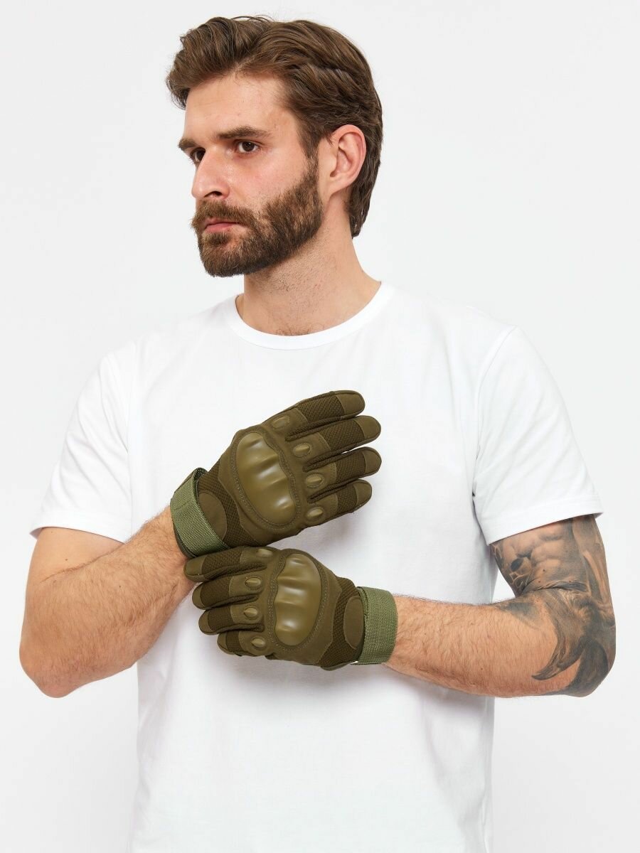 Мотоперчатки без пальцев Мотоэкипировка мужская Тактические перчатки Размер М