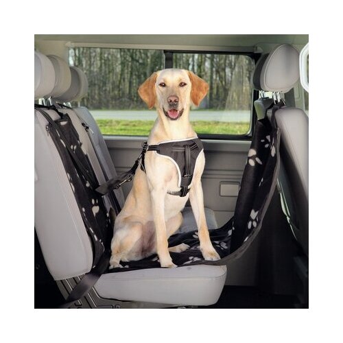 Trixie Подстилка автомобильная для собаки с боковыми стенками, 65х145 см, чёрныйбежевый , 1,75 кг