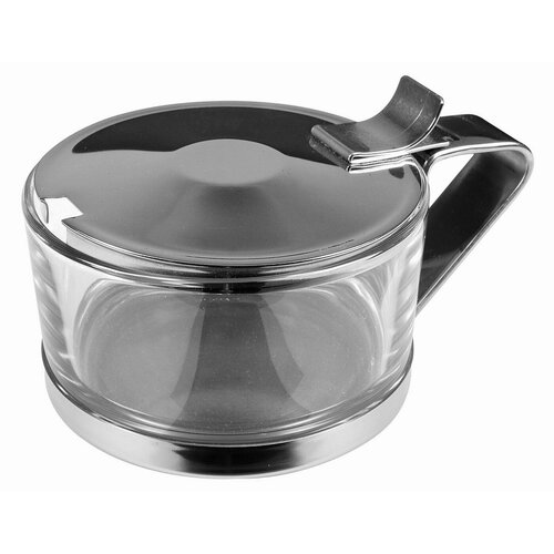 Емкость для тертого сыра/специй ILSA без ложки 180мл, 120х85х65мм, нерж. сталь, стекло