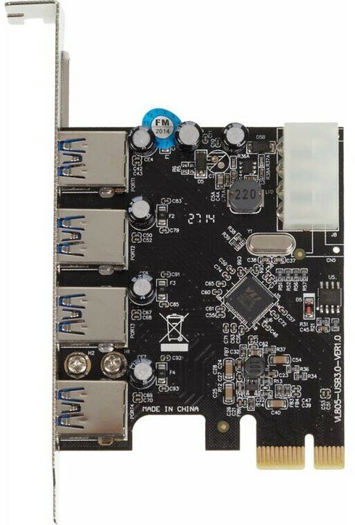 Контроллер PCI-E to USB 3.0 4 port VIA VL805