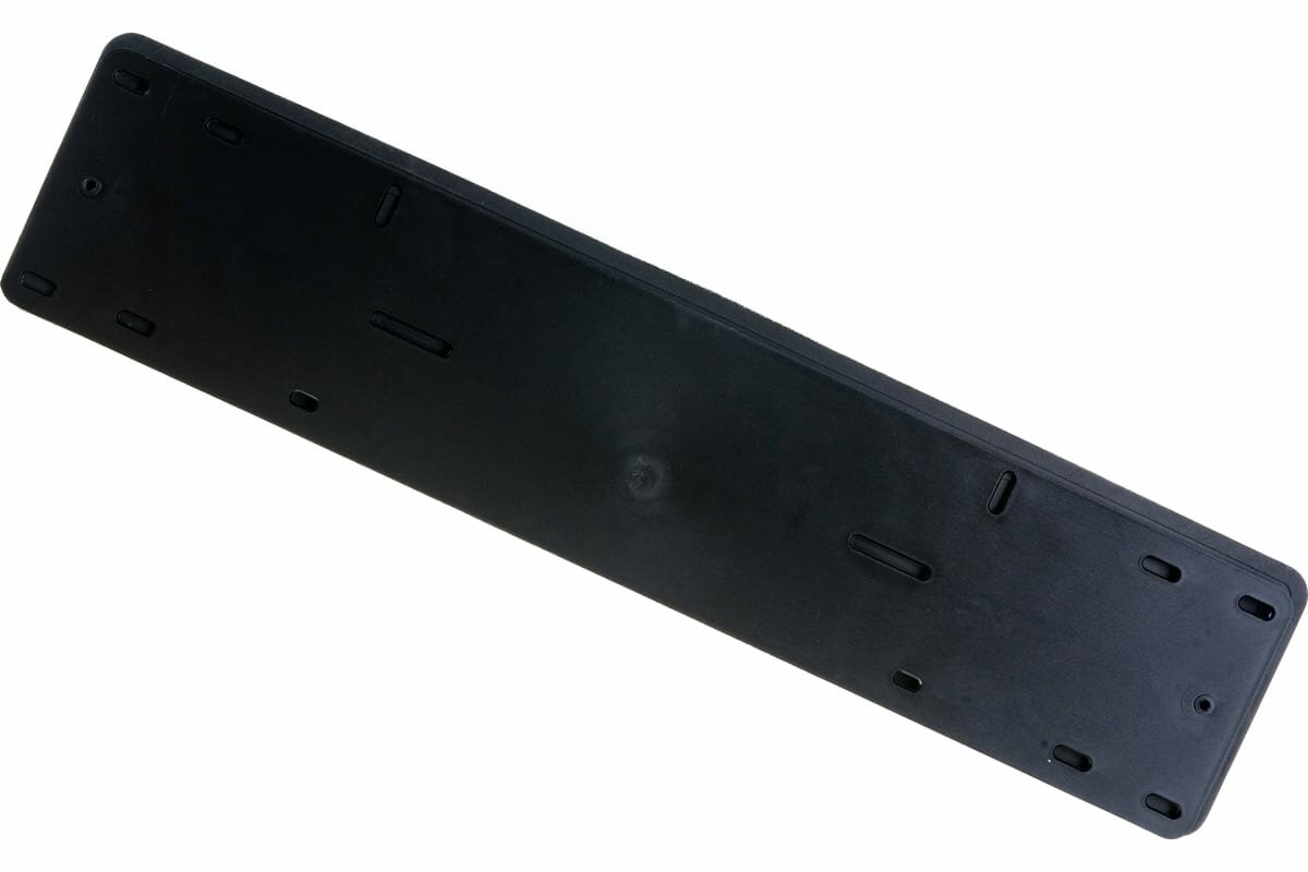 Рамка номерного знака силиконовая с адаптером черная