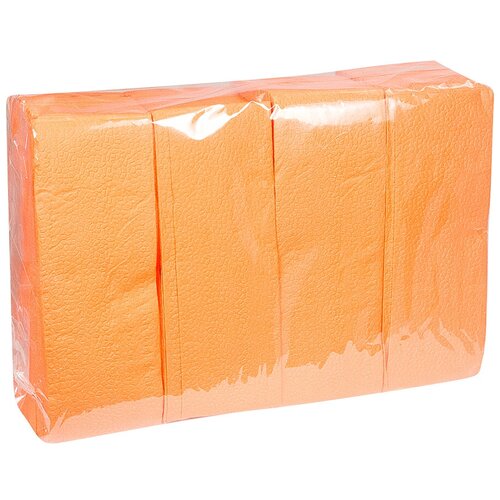 Салфетка бумажная оранжевая 33х24 см 1-сл 200 шт/уп сложение 1/8 самарт 1 уп