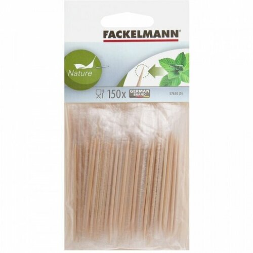 Зубочистки с ментолом Fackelmann , ECO 57630, 6,5 см, дерево, 150 штук